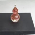 Epoxy resin crystal stone small gourd desktop ornament craft gift micro landscape bonsai decor - Watermelon red