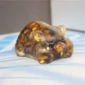Cute crystal chip resin pig ornament crystal gemstone animal figurine home car decor variant - Tiger's Eye
