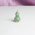 Mini Crystal Gravel Resin Gourd Ornament Desktop Decor Bonsai Figurine Craft Gift for Home - Amazonite