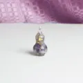 Crystal Resin Gourd Figurine Amethyst Crushed Stone Gold Foil Desktop Ornament Craft - Kunzite