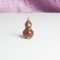 Resin red jasper crystal miniature gourd figurine desktop ornament and micro decor. - Red Jasper