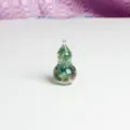 Crystal chip resin gourd ornament miniature desktop decor micro landscape craft gift 1pc - Dark Green