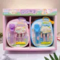 Cute cartoon cat bubble world toy set with magic glue and bubble wands, perfect kids DIY gift. - HJ4125 Cat Guo Bubble World