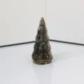 Mini árbol de navidad de piedra de cristal natural hecho a mano regalo de decoración - Labradorita