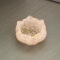 Pink crystal resin lotus bowl ornament for home office desk decor craft aesthetic item - Rose Quartz