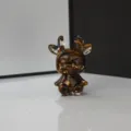 Natürlicher Kristall Stein Harz Mini Hirsch Figur Büro Schreibtisch Dekoration süß Tier - Tigerauge