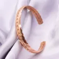 Brazalete abierto de trigo de acero inoxidable oro rosa joyería de moda para mujeres - Rosa oro