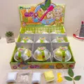 DIY miniature durian ice cream toy set, creative handmade decompression toys for kids and fun. - 7104-1 DIY Mangosteen Durian Ice Set