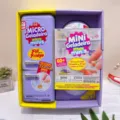 Miniature fridge blind box toy set, cute pretend play miniature appliance for kids, detail view. - Purple Mini Fridge Set / Purple