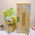 Creative fabric pen bouquet gift box set cute daisy wrapping for desktop decoration lovely - Green Series