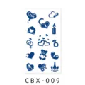 Waterproof herbal juice temporary tattoo sticker with cute love heart and bear designs main. - CBX-009