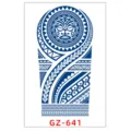 Adhesivo de tatuaje de brazo tribal de jugo de hierbas impermeable de larga duración arte - GZ-641