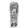 Adhesivo de tatuaje temporal impermeable para brazo completo con diseño de tigre indio. - TQB-321 / 170*480mm
