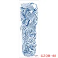 Herbal full arm temporary tattoo sticker, waterproof long-lasting fake tattoo design for men women. - GZQB-48