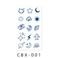 Adhesivo tatuaje temporal jugo hierbas semipermanente diseños lindos impermeables duraderos - CBX-001