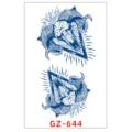 Adhesivo de tatuaje temporal impermeable de jugo de hierbas con cráneo de carnero - GZ-644