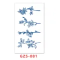 Pegatina de Tatuaje de Jugo de Hierbas Semi-Permanente Botánico Floral Arte Corporal - GZS-081