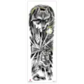 Full arm waterproof temporary tattoo sticker, black and grey wolf sketch body art design for men women. - TQB-325 / 170*480mm