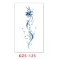 Semi-permanent waterproof juice tattoo sticker featuring clover and constellation design. - GZS-125