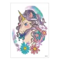 Kids waterproof temporary tattoo sticker cute unicorn cartoon design for children body art. - HB-518 / 148*210MM