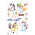 Kids waterproof temporary tattoo stickers cute cartoon unicorn design sheet for children party supply - TH-382 / 148*210MM