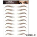 Sticker tatouage sourcils imperméable 6D marron naturel longue durée maquillage outil - BROWN-01