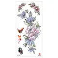 Aquarell bunte Blumen Tattoo Aufkleber wasserdicht Körperkunst temporäre Tattoo Design Blatt. - TL-176 Muster / 90*190mm