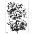 Waterproof temporary tattoo sticker Chinese warrior ancient battle design body art decal 1pcs - TH-461