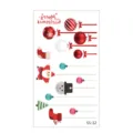 Christmas temporary tattoo sticker set for kids, waterproof cute cartoon holiday body art. - SS-12