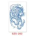 Adhesivo de tatuaje temporal impermeable de jugo de hierbas semipermanente con patron tigre - GZS-202