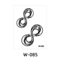 Waterproof temporary tattoo sticker abstract wave infinity design body art transfer decal - Abstract Fluid Wave Style (W-85)