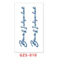 Semi-permanent waterproof herbal juice English letter tattoo sticker for wrist and ankle fashion. - GZS-010