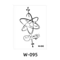 Science chemistry molecular structure temporary tattoo sticker waterproof body art design sku - Chemical Formula Style (W-95)