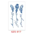 Herbal juice temporary tattoo sticker with inspirational English words for wrist and ankle. - GZS-017