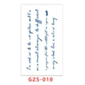 English letter herbal juice temporary tattoo sticker, semi-permanent waterproof wrist body art. - GZS-018