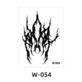 Adesivo per Tatuaggio Temporaneo con Motivo Tribale Gotico Nero Modello SKU W-054 - W-54 / 6*8cm