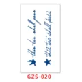 Herbal temporary tattoo sticker, This too shall pass quote design variant for wrist ankle. - GZS-020