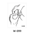 Temporary tattoo sticker variant design featuring hands and baby hand heart art style waterproof. - Hand Heart Style (W-99)