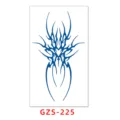 Pegatina de tatuaje temporal de jugo de hierba azul, diseño tribal de araña, arte corporal. - GZS-225