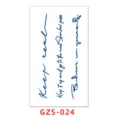 Herbal Juice Temporary Tattoo Sticker English Letters Minimalist Body Art SKU GZS-024 - GZS-024