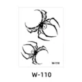 Waterproof temporary tattoo sticker featuring spider design, ideal for body art and daily fashion. - Spider Shape Style (W-110)