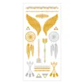 Wholesale metallic temporary tattoo sticker, gold and silver waterproof boho flash body art. - Pattern M-T20