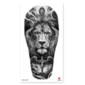 Waterproof temporary full arm lion cross tattoo sticker for men and women body art. - XQB-1258 / 11.4x21cm