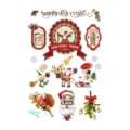 Christmas temporary tattoos sheet waterproof cute cartoon Santa Claus reindeer sticker for kids - SD-10 Style