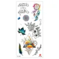 Wasserdichter temporärer Tattoo-Aufkleber mit Aquarellblumen für Arm Body Art Design - TL-182 / 90*190mm