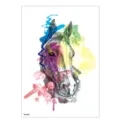 Watercolor horse temporary tattoo sticker colorful splash body art kids waterproof sticker - TH-37 / 148*210MM