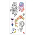 Wasserdichter temporärer Tattoo-Aufkleber mit bunten Blumen- und Traumfänger-Motiven. - TL-183 Muster / 90*190mm
