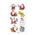 Waterproof Christmas temporary tattoo stickers cute cartoon Santa Claus decals for kids party - SS-21