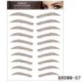 Sticker de tatouage de sourcils imperméable 6D marron 07 faux sourcils naturels maquillage - BROWN-07