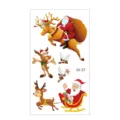 Christmas temporary tattoo stickers waterproof cute cartoon Santa Claus reindeer sticker set. - SS-27